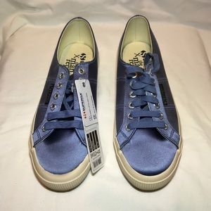 SUPERGA x Man Repeller Blue Satin Sneaker Size 8